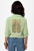 Rein-Vent Yourself Mint Green Cutout Top
