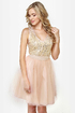 Ballet it on Me Blush Sequin Dress