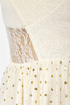 Lost Violet Cream Glitter Lace Dress