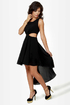 Amp Up The Vamp Black High-Low Dress