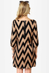 Continental Shift Black and Tan Shift Dress