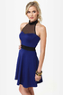 Complementary Collars Blue Halter Dress