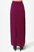 She\'s Got Legs Burgundy Maxi Skirt
