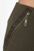 Hip to the Zip Olive Green Shorts