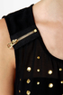 Have it All Studded Black Sleeveless Top