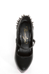 Privileged Elly Black Spiked and Sparkly Platform Heels