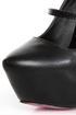 Privileged Elly Black Spiked and Sparkly Platform Heels