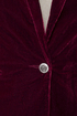 Party in the Break Room Burgundy Velvet Blazer