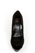 My Delicious Rigby Black Peep Toe Platform Pumps