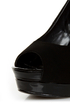 My Delicious Rigby Black Peep Toe Platform Pumps