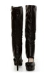 Michael Antonio Bowler Black Cutout Knee High Platform Boots