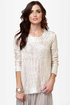 Lunar Landing Silver Knit Sweater