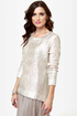 Lunar Landing Silver Knit Sweater