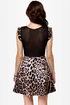 Girl vs. Wild Cutout Leopard Print Dress