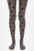 Tabbisocks Chat Noir Grey Cat Print Tights