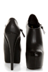 Shoe Republic LA Altitude Black Super Platform Booties