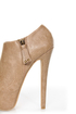 Shoe Republic LA Altitude Nude Super Platform Booties