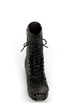 Madden Girl Gewelz Black Studded Lace-Up Combat Boots