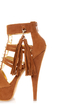 Mona Mia Katia Tan Studded Tassel Platform Heels