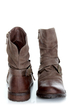 Bamboo Kacy 03 Brown Slouchy Belted Ankle Boots