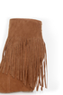 Dollhouse Sheena Chestnut Fringe Wedge Booties
