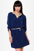 Keeping It Casual Navy Blue Dress