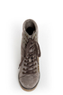 Report Nadja Grey Studded Lace-Up Wedge Sneakers