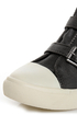 R2 Ardsley Grey Buckled Wedge Sneakers