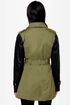 Hot on the Trail Green and Black Trench Coat