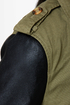 Hot on the Trail Green and Black Trench Coat