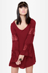 Sleeve It to Me Wine Red Shift Dress