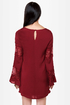Sleeve It to Me Wine Red Shift Dress