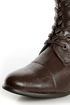 Rocker Brown Lace-Up Knee High Boots