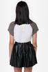 That Girl Studded Black Vegan Leather Skirt