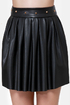 That Girl Studded Black Vegan Leather Skirt