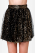 Tulle Intentions Black and Gold Sequin Skirt