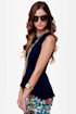 Class President Indigo Blue Top