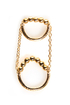 Twofer Gold Knuckle Ring