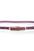 Lots of Dots Studded Purple Skinny Belt