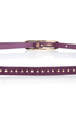 Lots of Dots Studded Purple Skinny Belt