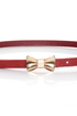 Rock the Bow-t Skinny Red Bow Belt