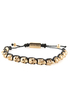 Skull Days Gold and Black Skull Bracelet