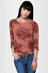 O'Neill Flower Patch Brown Floral Print Top