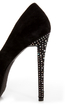 Speed Limit 98 Udon Black Rhinestone Studded Platform Pumps