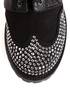 Michael Antonio Peter Black Rhinestone Wingtip Oxfords