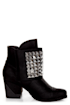 Michael Antonio Studio Marcos Black Studded Ankle Boots