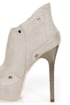 Michael Antonio Studio Manila Light Grey Pointed Booties