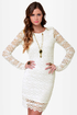 Black Sheep Tasha Ivory Lace Dress