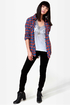 O'Neill Free Style Plaid Button-Up Top