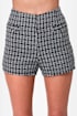 Pompidou Black Boucle Shorts